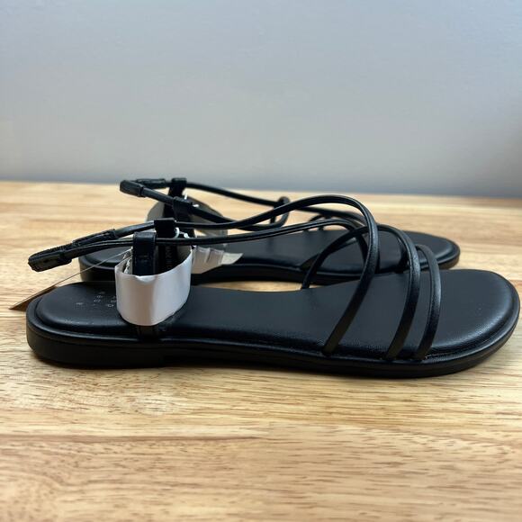 A New Day Women's Black Wide Width Sierra Strappy Sandals - Size 6.5W - NWT - Picture 6 of 8